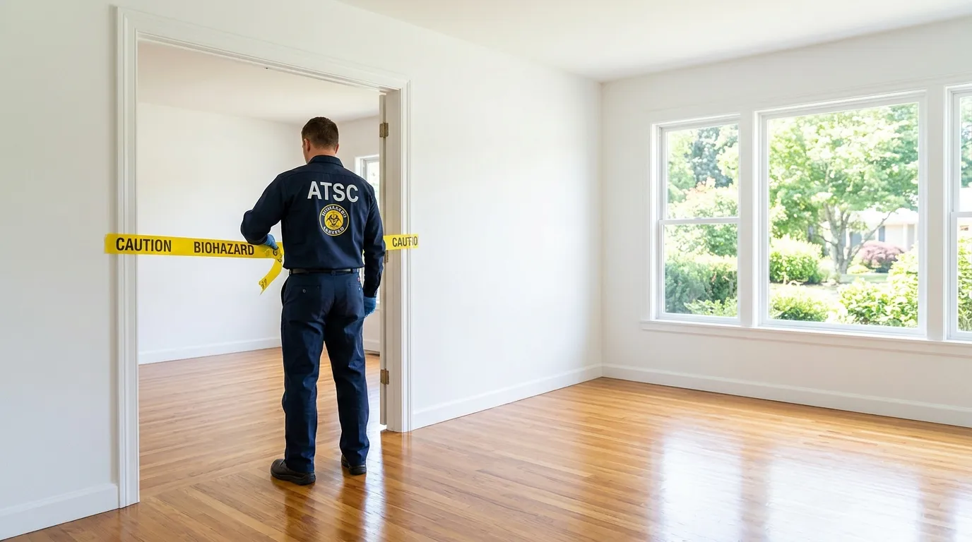 Certified biohazard cleanup crew performing Trauma Scene Cleanup in Delray Beach